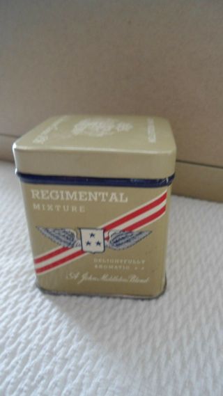 Vintage John Middleton Regimental Mixture Tobacco Tin