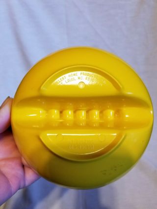 Vintage Yellow Ashtray Willert Home Products Melamine Plastic Mid Century Modern 3