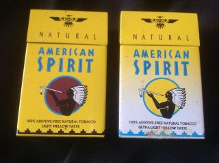Metal American Spirit Cigarette Tin