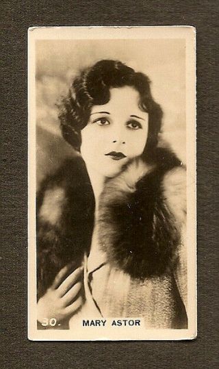 Mary Astor Card Real Photo Vintage 1930s Cinema Stars
