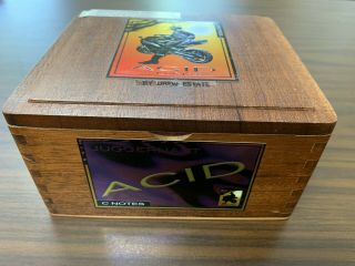 ACID C - Notes by Drew Estate Premium Empty Wooden Cigar Box 3