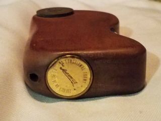 Antique The Automatic.  Functional Forms Vintage Wood Lighter Multi Purpose Case
