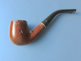 Vintage Real Briar Comfort Smoking Pipe With Bent Stem