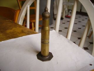 Vintage/antique Brass& Metal Wheel & Flint Table Cigarette Lighter.