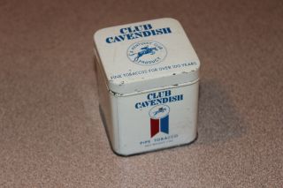 Vintage Club Cavendish 1 Oz Pipe Tobacco Tin