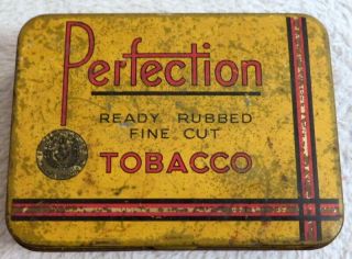 Perfection Ready Rubbed Fine Cut Tobacco 2 Oz Tin - Melbourne Made Tin