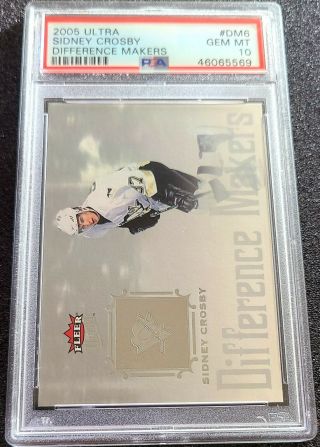 2005 - 06 Ultra Difference Makers Sidney Crosby Rookie Psa 10 Low Population Rc