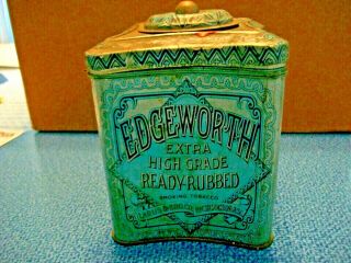 Vintage Edgeworth Hinged Tobacco Tin Richmond Va