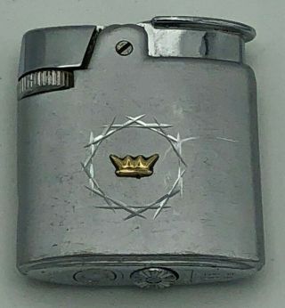 Ronson Crown Made In England Pocket Lighter Unique Vintage Antique Collectible
