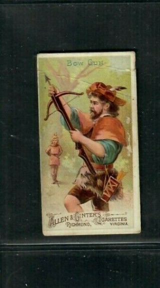 Bow Gun 1887 N3 Arms Of All Nations Allen & Ginter 