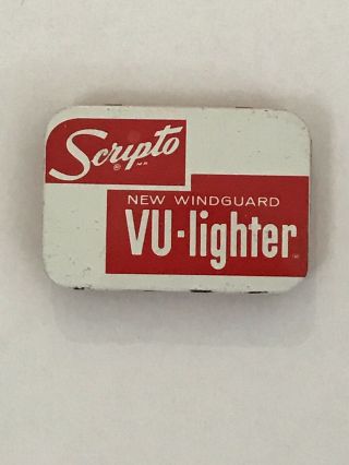 Vintage Scripto Vu - Lighter Tin - Tin Only