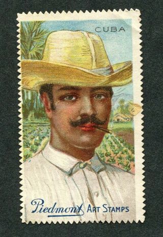 1914 Piedmont Art Stamp T330 - 7 Types of Nations Tobacco Card 2