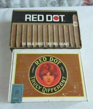 7 Cigar Boxes Stetson Wm Penn Roi Tan Texas Longhorn Blackstone Red Dot Vintage 2