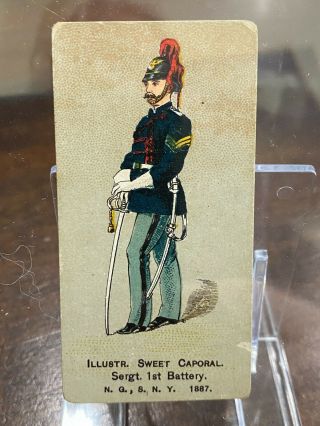 N224 Kinney Bros.  Military Series Sergeant 1st Battery N.  G. ,  N.  Y.  1887