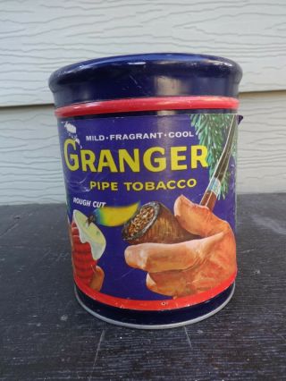 Vintage Christmas Granger Pipe Tobacco Tin Season 