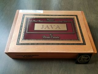Drew Estate " Java " Empty Cigar Box (robusto Latte)