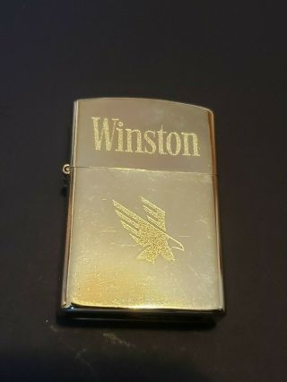 Vintage Firebird Winston Gold Tone Zippo Lighter