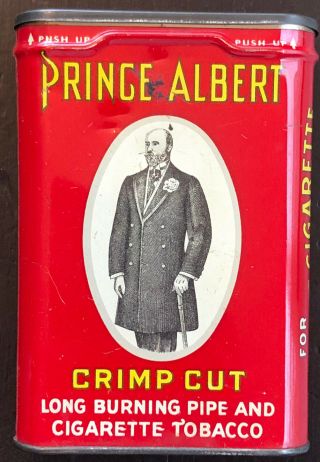 Vintage Prince Albert Tobacco Crimp Cut For Pipe & Cigarette Tin Still Full