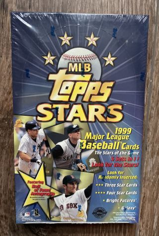 1999 Topps Stars Mlb Baseball Factory Hobby Box