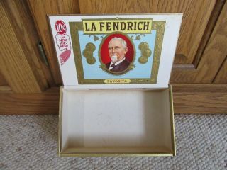 Vintage La Fendrich Favorita 10 Cent Cigar Box
