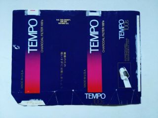 Opened Empty Cigarette Soft Pack - - 100 Mm - Japan - - Tempo