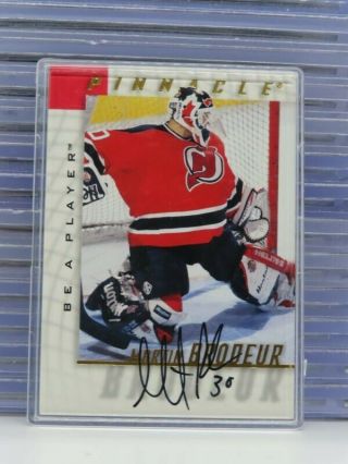 1997 - 98 Pinnacle Be A Player Martin Brodeur Auto Autograph Devils S63