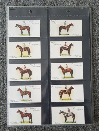 Cigarette Cards - Players - Derby & Grand National Winners - Full Set - Vg - Ex