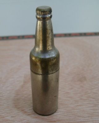 Vintage Cigarette Lighter Kem Inc Detroit Michigan Made In Usa Mini Soda Bottle