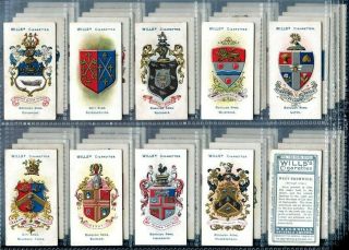 Tobacco Card Set,  Wd & Ho Wills,  Borough Arms,  Uk Counties,  3rd Series,  1905