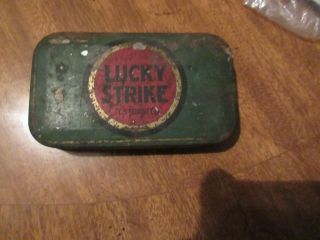 Vintage Tin Lucky Strike Tobacco Cigarette Tin 1930s