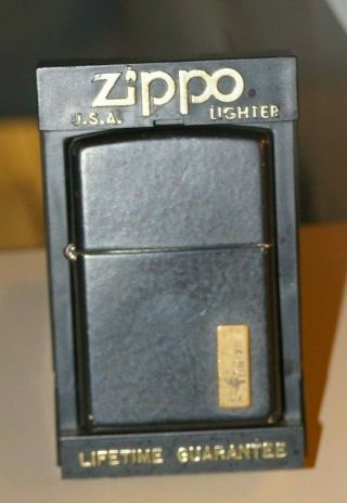Vintage Zippo Lighter Black With Letters Estate Find Lighters