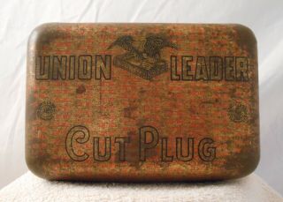 Union Leader Lunch Box Style Tobacco Tin