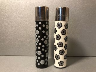 Rare Flowers Clipper Lighter Set - Set Of Two