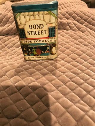 Empty Bond Street Tin Pipe Tobacco Philip Morris York And London