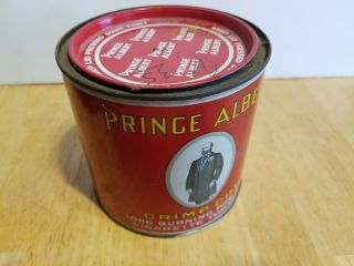 Vintage Tobacco Tin PRINCE ALBERT Crimp Cut Pipe & Cigarette 14 OZ.  Can 3