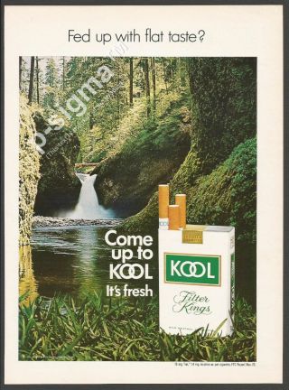 Kool Cigarettes 1971 Vintage Print Ad 182 1