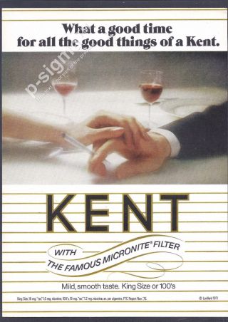 Kent Cigarettes 1971 Vintage Print Ad 143 5