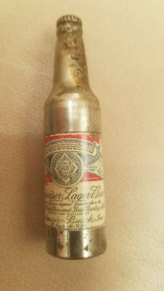 1950’s Budweiser Beer Bottle Lighter Rare Vintage 2