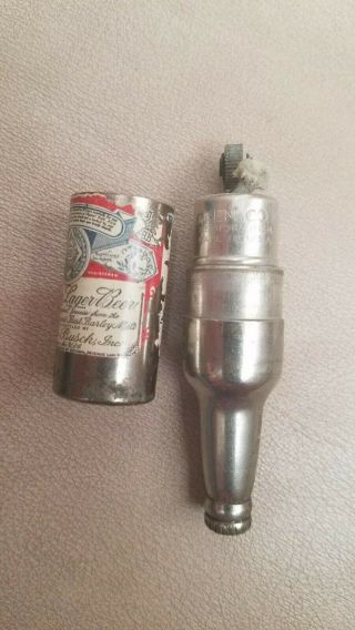 1950’s Budweiser Beer Bottle Lighter Rare Vintage 3