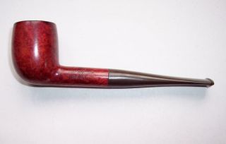 Vintage Dr Plumb Straight Briar Tobacco Pipe Bakelite Stem - Smoked