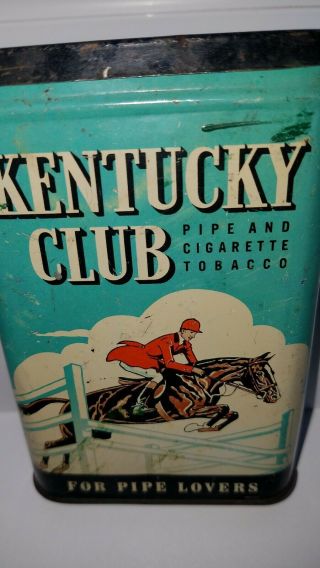 Vintage Kentucky Club Pipe And Cigarette Tobacco Collector 