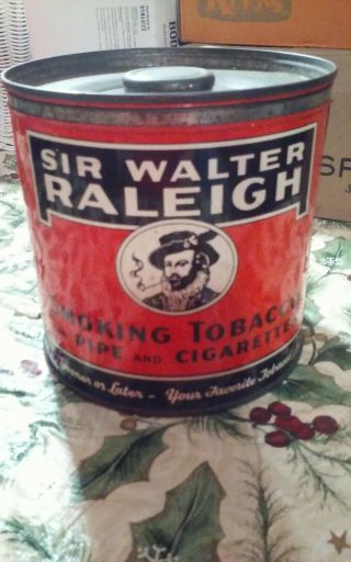 Sir Walter Raleigh Empty Vintage Tobacco Tin