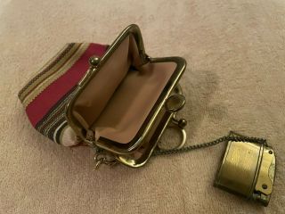 Vintage Princess Gardner Cigarette Wallet with Connected Lighter - Keychain 3