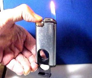 Vtg Colibri Cigar & Pipe Lighter W/ Built In Cigar Cutter