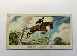 1925 Sir Clifford Sifton Turf Cigarettes Sports Records 18 Horse Jumping Canada
