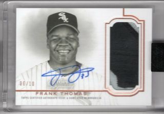2020 Topps Dynasty Frank Thomas Autograph Game Worn Patch Auto /10 Chicago 6936