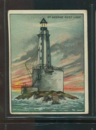 T77 Hassan Cigarettes Lighthouse Series - St George Reef Light