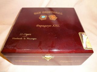 San Cristobal Papagayo Xxl Wood Cigar Box