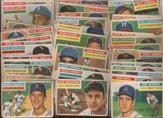 Over 50 1956 Topps Baseball Cards