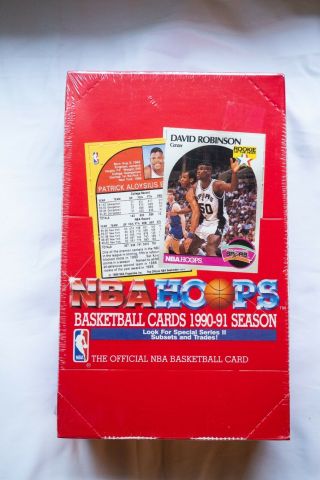 1990 - 91 Nba Hoops Series 2 Basketball Factory Box Look 4 Michael Jordan